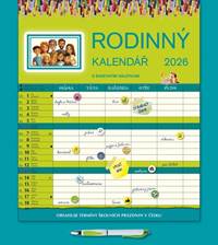 Rodinný kalendář 2026 - nástěnný kalendář