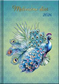 Kniha Motivační diář 2026 Páv