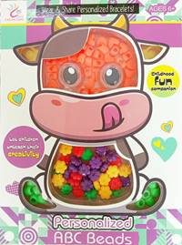 Kniha Korálky farebný set krava