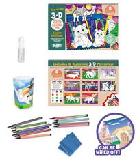 Kniha Omaľovánky stierateľné 8 obrázkov 28x21,5cm