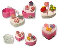 Kniha Prstienky s glitrovou ozdobou 3ks