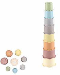 Kniha Tégliky stohovacia veža 41cm vlnky 8ks