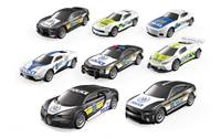 Auto polícia 4ks 7cm