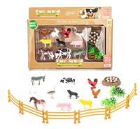 Kniha Zvieratká farma sada figúrok 13ks