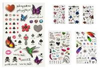 Kniha Tetovacie samolepky dievčenské, 4druhy