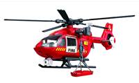 Vrtuľník hasičský s efektmi 38cm