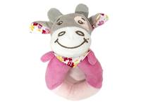 Kniha Hrkálka plyšová kravička 13cm