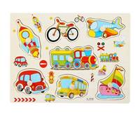 Kniha Vkladačka drevená dopravné prostriedky 7ks