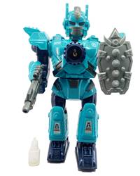 Kniha Robot MECHA s efektmi pary modrý 32 cm