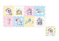 Kniha Bloky mäkké jednorožec 8ks/29cm