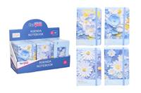 Kniha Notes linajkový kvety 14x9cm 80strán