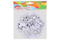 Oči pohyblivé samolepiace mix veľkosti