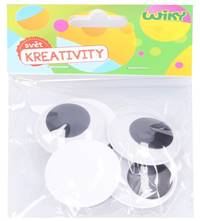 Oči pohyblivé samolepiace 4cm