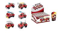 Kniha Stavebnica hasičské auto 6,5cm