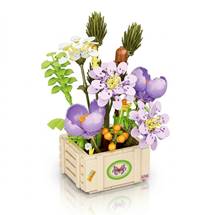 Kniha Stavebnica kvetina 22 cm Flower Collection Radiant 519 dielikov