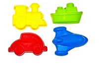 Farebná sada formičiek do piesku 4ks