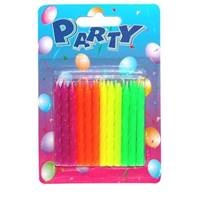 Kniha Sviečky v neónových farbách 24ks