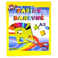 Kniha Papier farebný A3, 10 listov