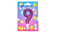 Kniha Tortová sviečka glitter č.9