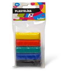 Farebná plastelína 5ks (100g)