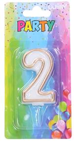 Kniha Tortová sviečka číslo 2 Zlatá