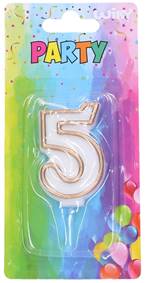 Kniha Tortová sviečka číslo 5 Zlatá