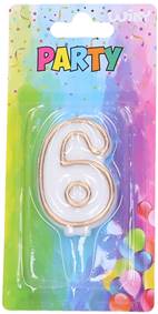 Kniha Tortové sviečky zlaté číslo 6