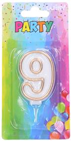 Kniha Tortové sviečky zlaté číslo.9