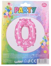 Kniha Nafukovací balón ružový so srdiečkami, číslo.0