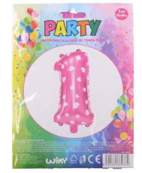 Kniha Nafukovací balón ružový so srdiečkami, č.1