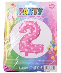 Kniha Nafukovací balón ružový so srdiečkami, číslo 2