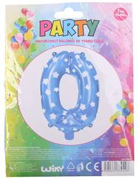 Kniha Nafukovací balón modrý s hviezdami, číslo.0