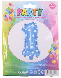 Kniha Nafukovací balón modrý s hviezdami, číslo.1