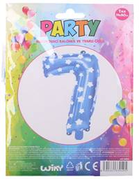 Kniha Nafukovací balón modrý s hviezdami, číslo.7