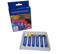 Kniha Temperové farby 6ks