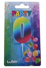 Kniha Tortová sviečka dúhová č.0