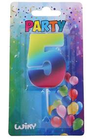 Kniha Tortová sviečka dúhová č.5