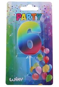 Kniha Tortová sviečka dúhová č.6