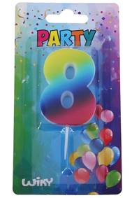 Kniha Tortová sviečka dúhová č.8