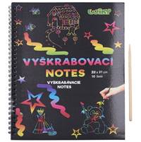 Vyškrabovací notes s perom 28x21cm/10listov
