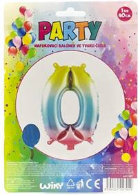 Kniha Nafukovací balónik v tvare čísla 0.