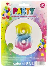 Kniha Nafukovací balónik v tvare čísla 8.