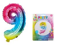 Kniha Nafukovací balónik v tvare čísla 9.