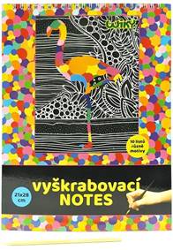 Kniha Vyškrabovací notes rôzne motívy 10listov