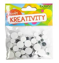 Kniha Kreativity Pohyblivé oči 60ks mix