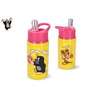 Kniha Fľaša nerezová Krtko žlto-ružová 500ml