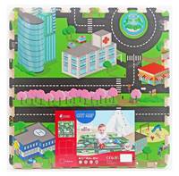 Penové mäkké puzzle bloky Mesto 60x60cm/4kusy