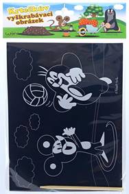 Kniha Vyškrabovací obrázok Krtko 19x26cm