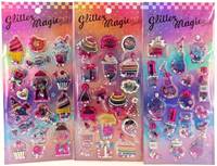 Kniha Nálepky s glitrami mix vzorov