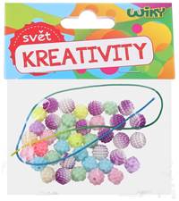 Kniha Korálky farebné s povrázkom